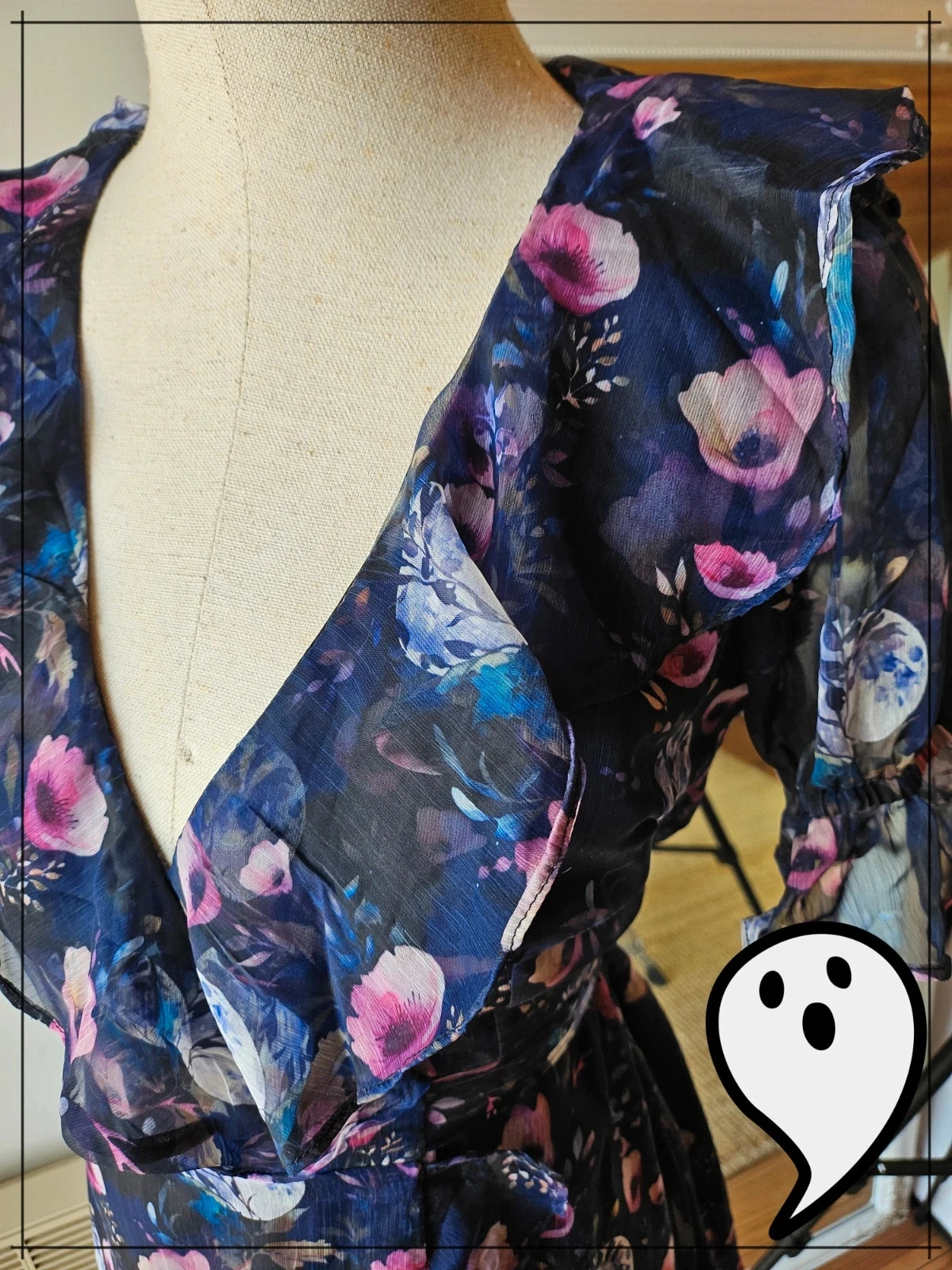 Vestido Killstar com flores góticas, bruxinha, floral, fofo – photo 3